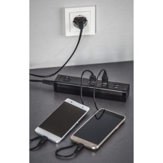 Разклонител HAMA 6 х USB-A порта, 34 W