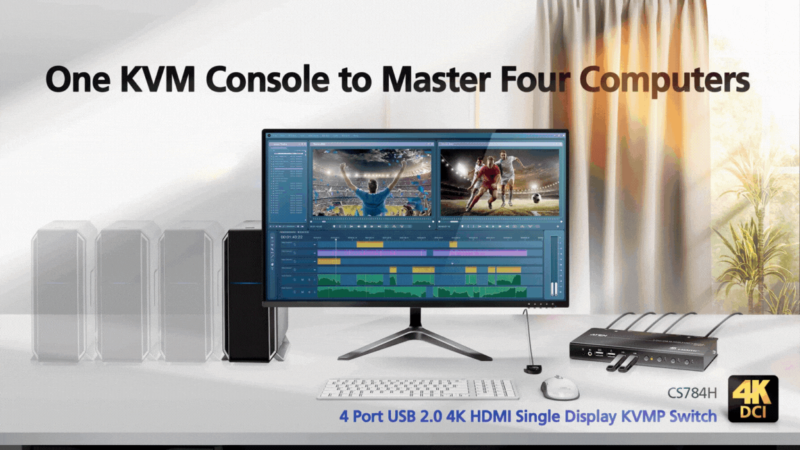 KVM Суич ATEN CS784H