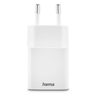 HAMA Бързо мини зарядно, 30 W, 1x USB-C, 1x USB-A, PD, бял