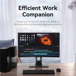Vention Кабел Cable - Display Port v1.2 DP M / M Black 4K 1M - HAKBF