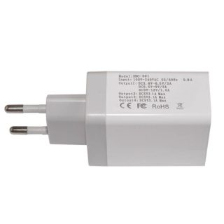 Makki бързо зарядно Fast Charger - QC3.0+3xUSB 30W White - MAKKI-QC48W4
