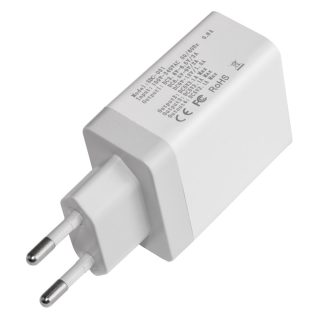 Makki бързо зарядно Fast Charger - QC3.0+3xUSB 30W White - MAKKI-QC48W4