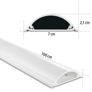 Канал PVC за скриване на кабел-100х7х2,1 см, 220894