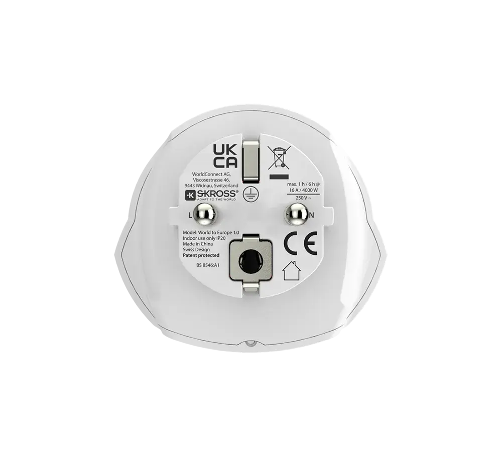 Skross адаптер 220V UK/US/World  към EU