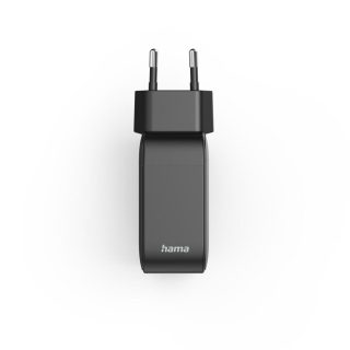 HAMA Бързо зарядно GaN, 2x USB-C, 1x USB-A, PD, 100 W, черно