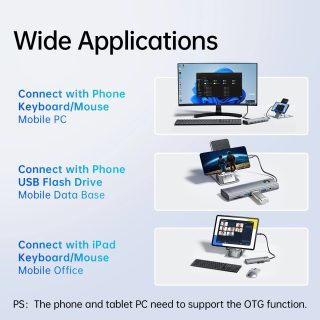 Orico докинг станция Docking Station Type-C - PW11-9P-GY-EP - HDMI x 1, VGA x 1, USB3.0 x 3, USB-C PD100W x 1, LAN x 1 (1Gbps), SD/TF