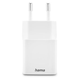 HAMA Бързо мини зарядно 1x USB-C, 1x USB-A, PD, 20 W, бяло