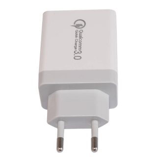 Makki бързо зарядно Fast Charger - QC3.0+3xUSB 30W White - MAKKI-QC48W4