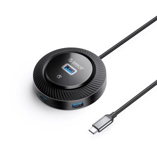 Orico хъб USB3.0 HUB Type-C - 4 x USB3.0 - YK2-C3-03-BK