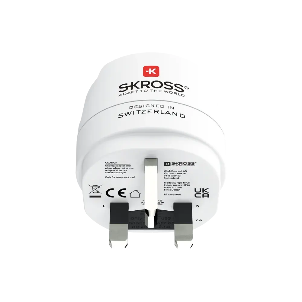 Skross адаптер 220V EU към UK