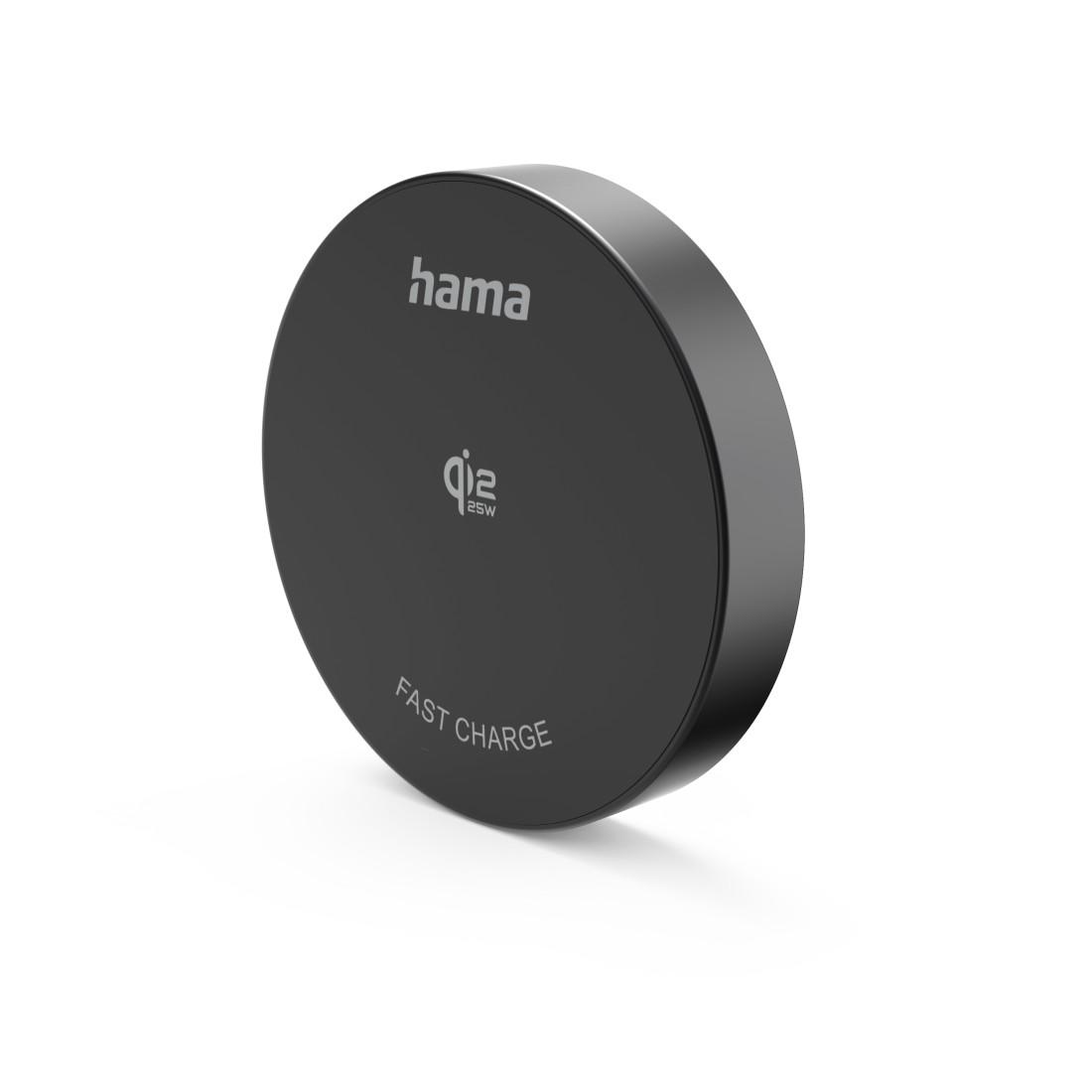 HAMA Безжично зарядно устройство Qi2 25W, бързо зареждане, черно