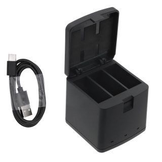 Зарядно за батерия за камери с три гнезда GoPro 9/ 10 / 11 / 12 With USB-C Cameron Sino