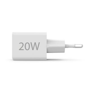 HAMA Бързо мини зарядно 1x USB-C, 1x USB-A, PD, 20 W, бяло