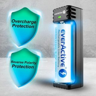 Зарядно устройство за LiIon батерии 3,7v CR18650,CR123,14500 1 гнездо USB Type C LC-100C EverActive