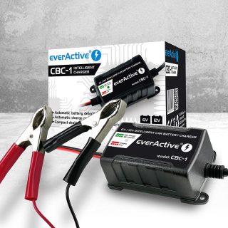 Зарядно процесорно устройство за акумулатор 6V/12V everActive CBC-1 v2  до 1А за автомобили и мотоциклети
