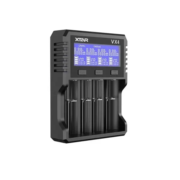 Зарядно устройство за NIMH/LiIon батерии 4 гнезда LCD дисплей USB VX4 SET  XTAR